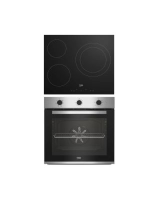 Conjunto de horno + vitrocerámica Beko BBSE12121XD 3 zonas