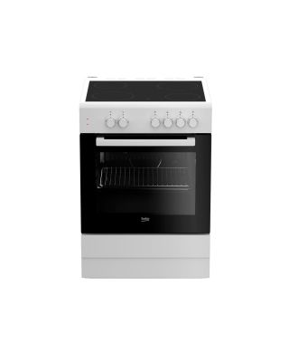 Cocina Beko FSS67000GW Placa Vitrocerámica 4 Zonas + Horno Eléctrico 4 Funciones 85x60 cm Blanco