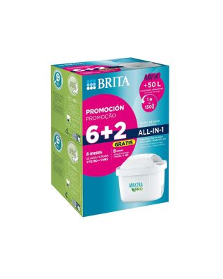 Pack Filtro Brita 6+2 Maxtra Pro All-in-One