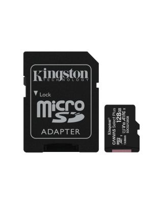 Tarjeta Micro SDHC Kingston Canvas Select+ 128 GB Clase 10 + Adaptador