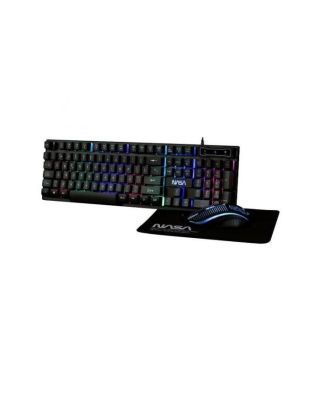 Conjunto Gaming 3 en 1 NASA Kit Gaming Pegasus (Teclado + Ratón + Alfombrilla)